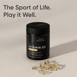 Sports Research Vitamina D3 con MCT: frasco presentado para uso diario en casa