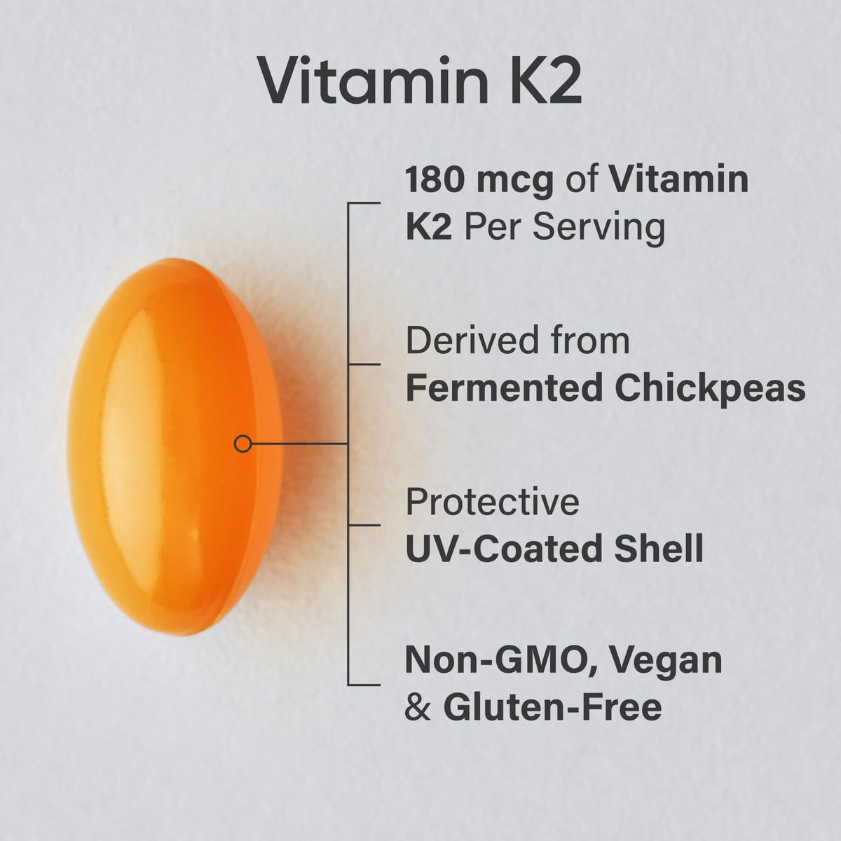 Sports Research Cápsulas vegetales K2 MK7, ingesta diaria conveniente para tu rutina.