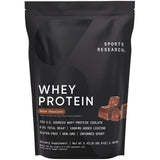 Sports Research Whey Protein Isolate bottle pour for easy post-workout shakes