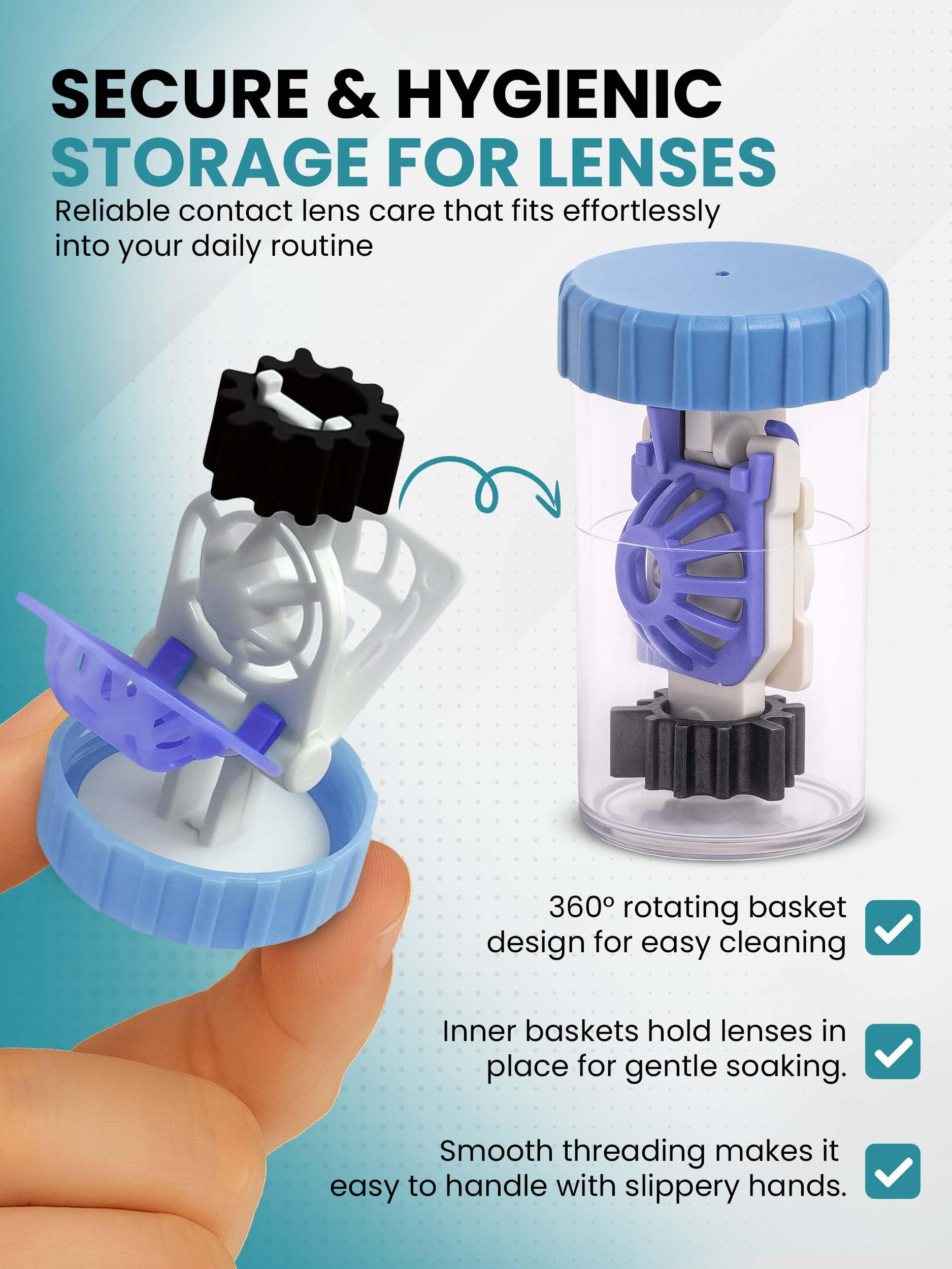 Sports World Vision: estuche ventilado para almacenamiento seguro de lentes
