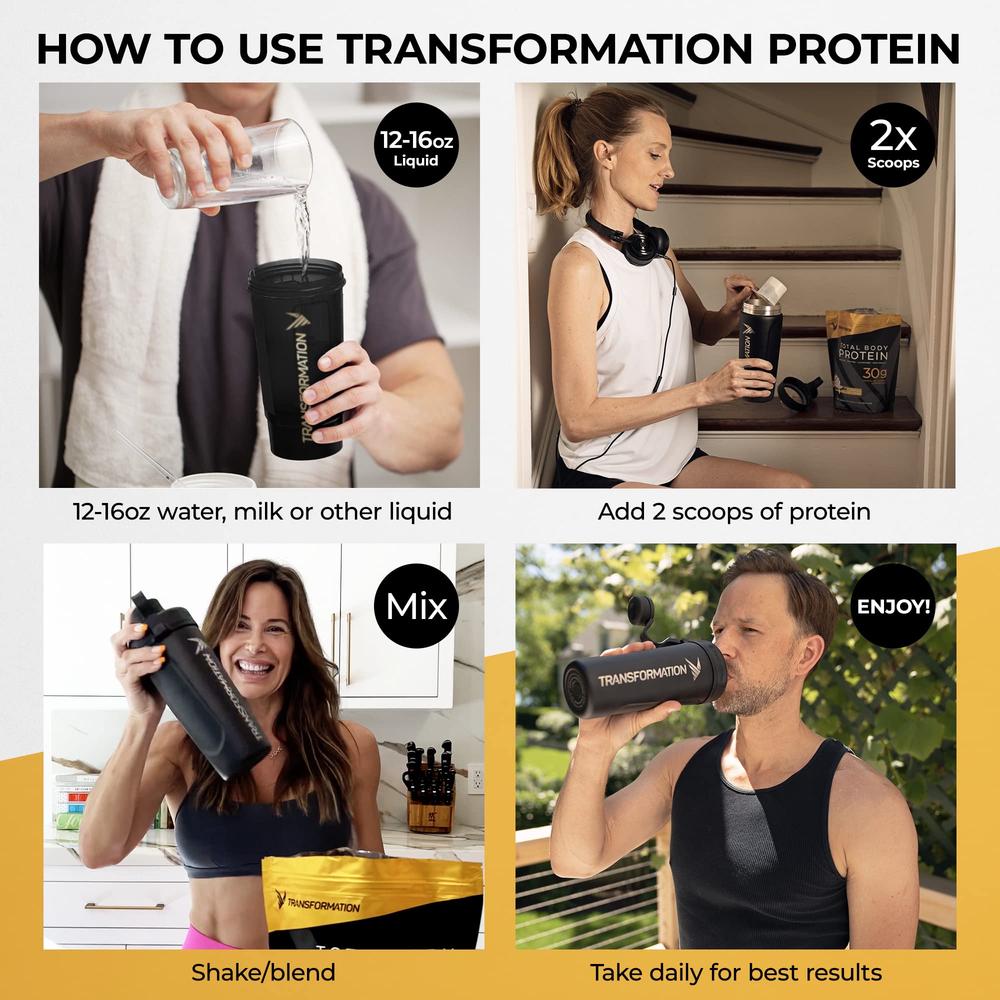 SPR BODY Transformation Protein Vanilla, taza lista para consumo post-entrenamiento.