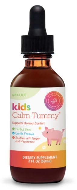 SPRIGS Kids Calm Tummy: botella de gotas para alivio suave y natural en casa