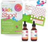 Sprigs Kids Shoo, equilibrio bacteriano en frasco, ideal para apoyo digestivo infantil.