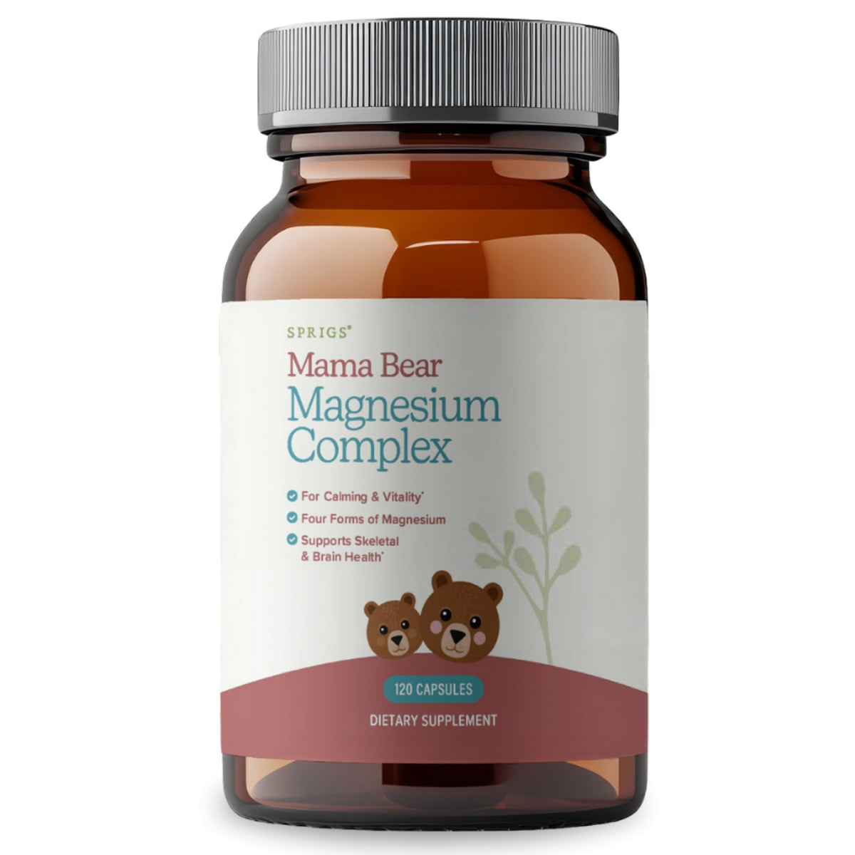 SPRIGS Mama Bear: botella de cápsulas para uso diario y bienestar general.