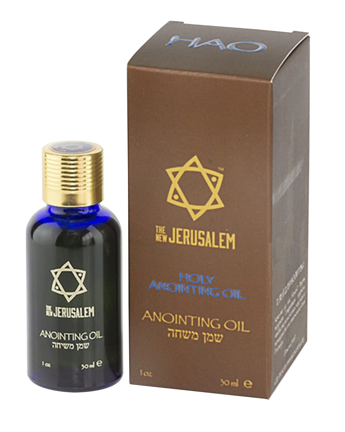 Spring Nahal: aceite santo de Jerusalén en botella, ideal para ceremonias religiosas.