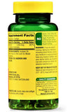 Spring Valley Vitamina A 2400 mcg, cápsulas blandas con detalle de etiqueta y visión saludable.