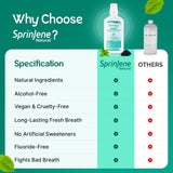 SprinJene vegano y libre de crueldad para cuidado ético.