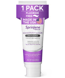SprinJene Natural pasta dientes, empaque frontal, destaca la propuesta natural.
