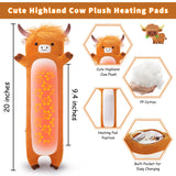 Sprinqdawin Highland Cow peluche con bolsillo para bateria externa