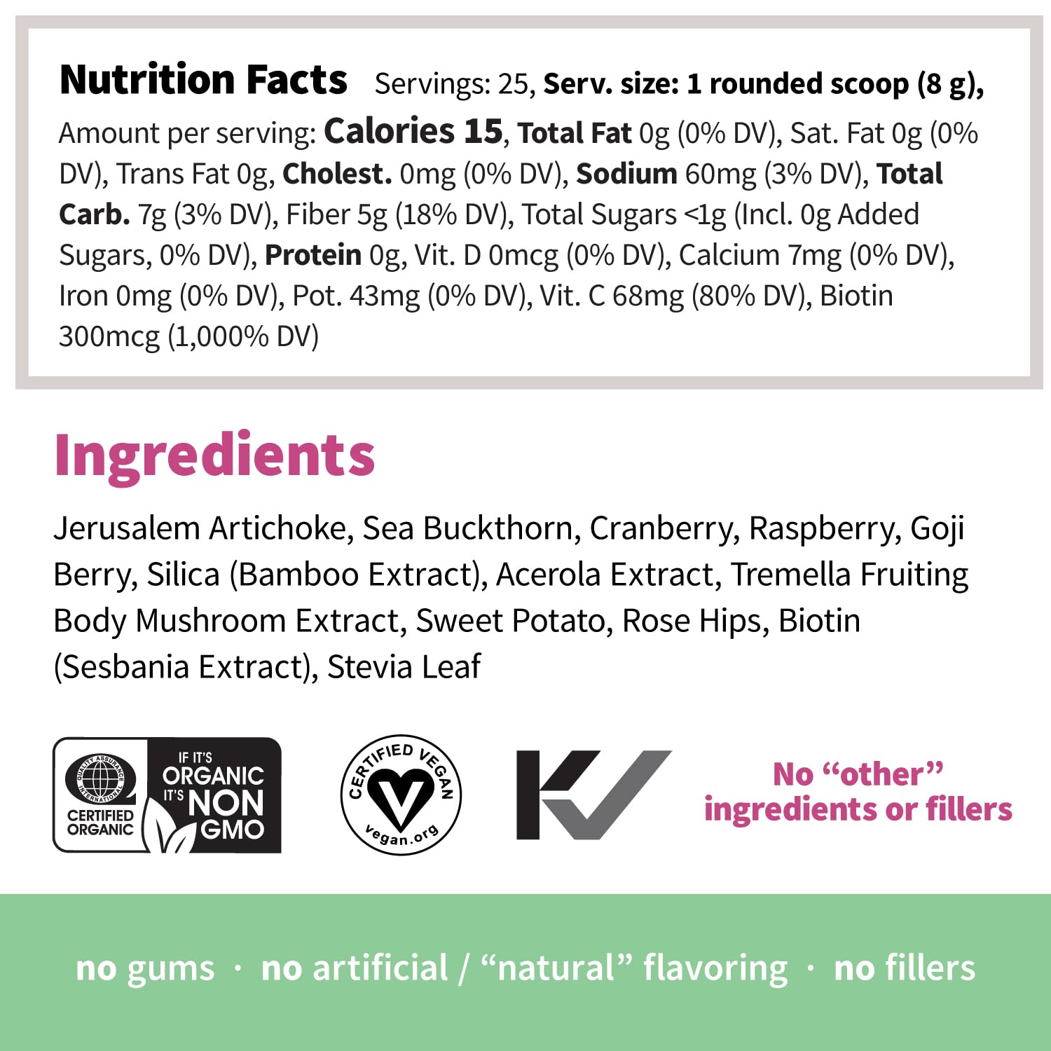 Sprout Living Colorfuel mezcla-frutas reales, sabor natural para diario