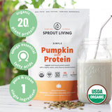 Sprout Living proteína de calabaza sin sabor para horneados saludables