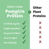 Sprout Living proteína de calabaza sin sabor lista para mezclar en batidos