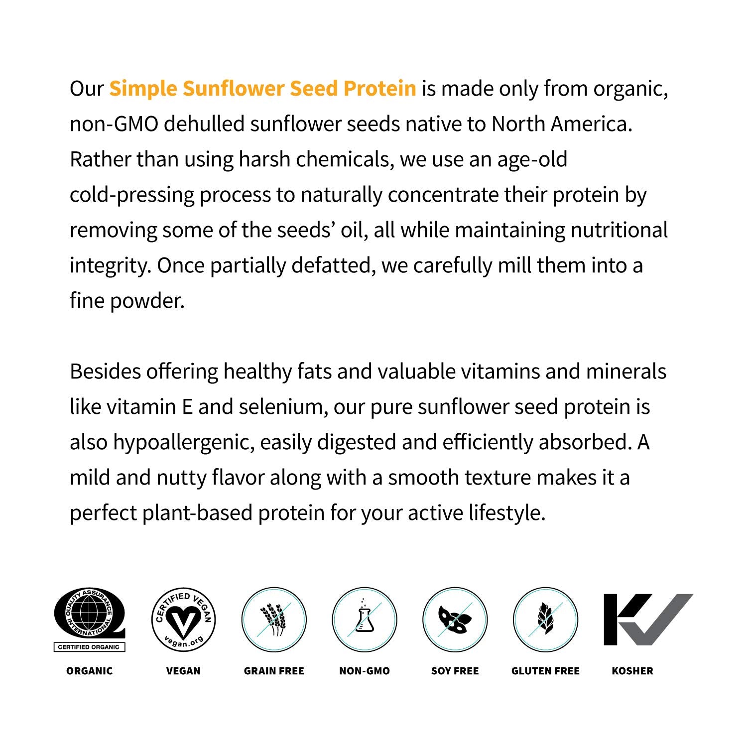 Proteína Sprout Living de girasol apta para dietas cetogenicas.