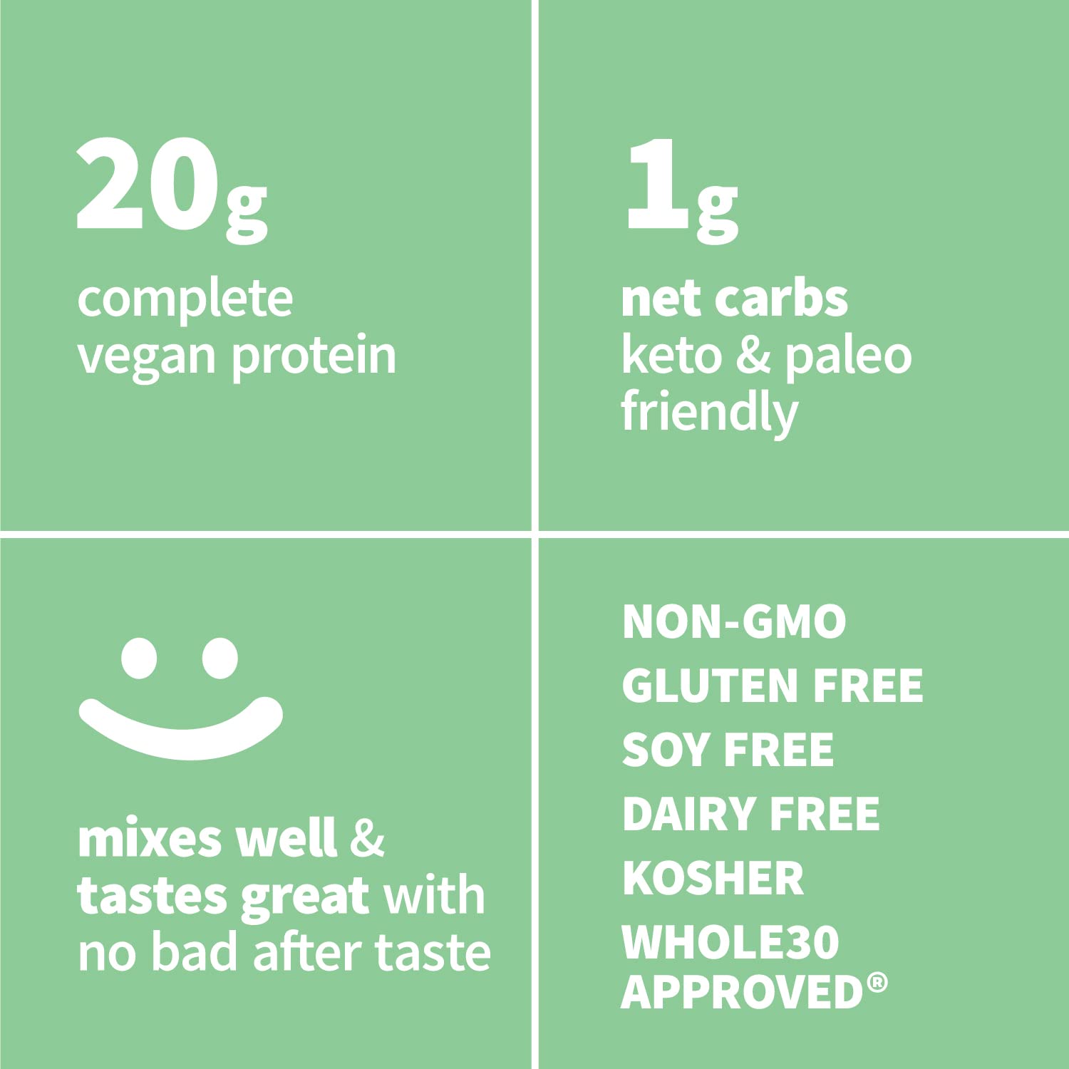 Etiqueta orgánica de Sprout Living proteina de guisante orgánica