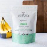 Sprout Living Inulina Orgánica polvo cucharada: dosis diaria para apoyar la digestión