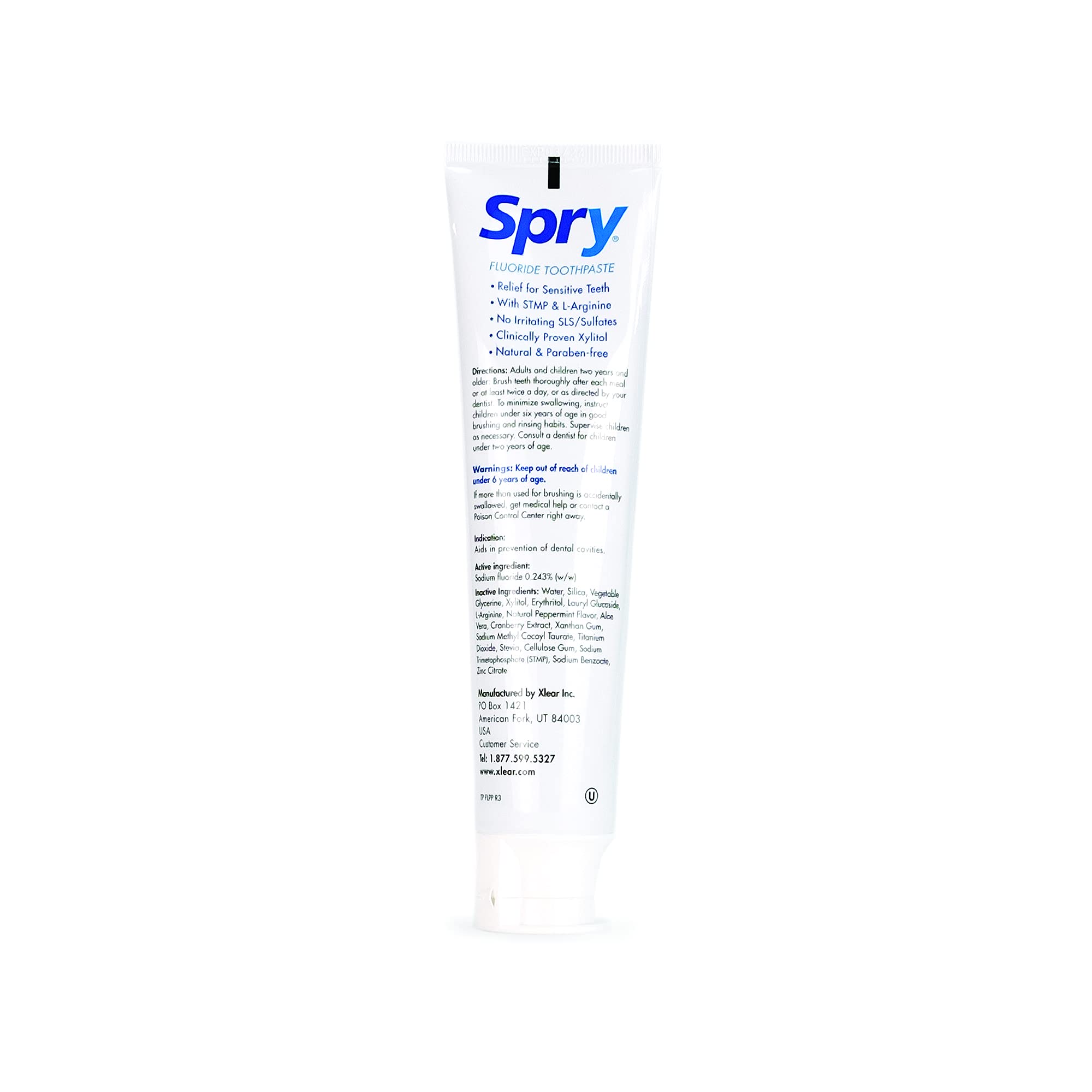 Spry cepillado dental menta: sensación fresca para dientes sensibles.