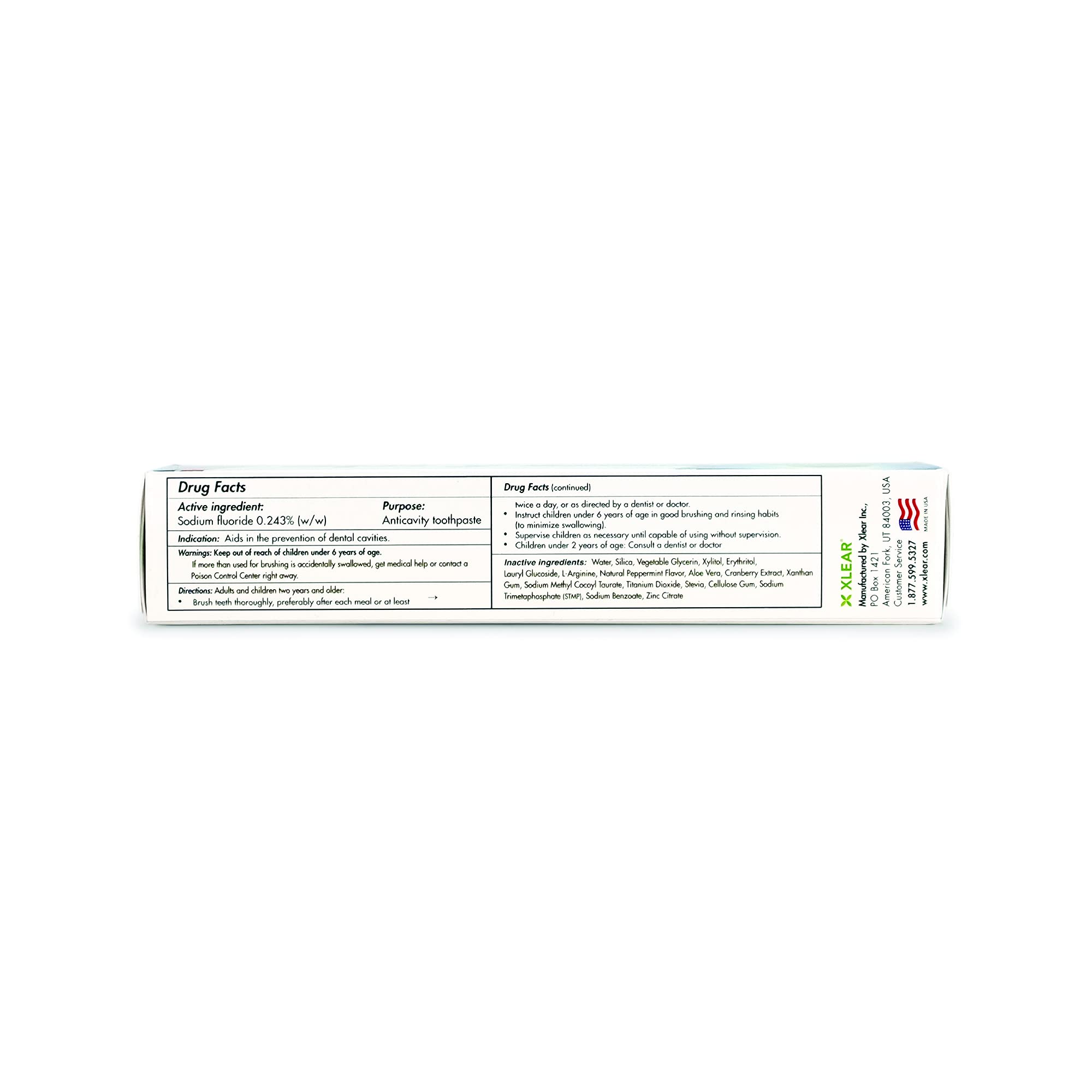 Spry dientes brillantes con sílice para remover manchas superficiales.