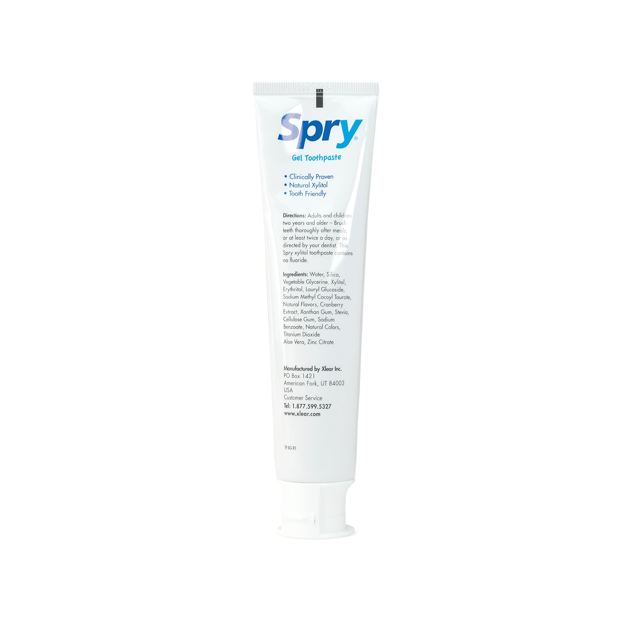 Spry envase con tapa fácil de abrir para niños.