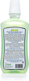 Spry frasco muestra mezcla herbal suave para encías sensibles.