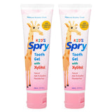 Spry Natural Xilitol Pasta Dental para bebé, paquete de 2, inicio seguro de higiene.