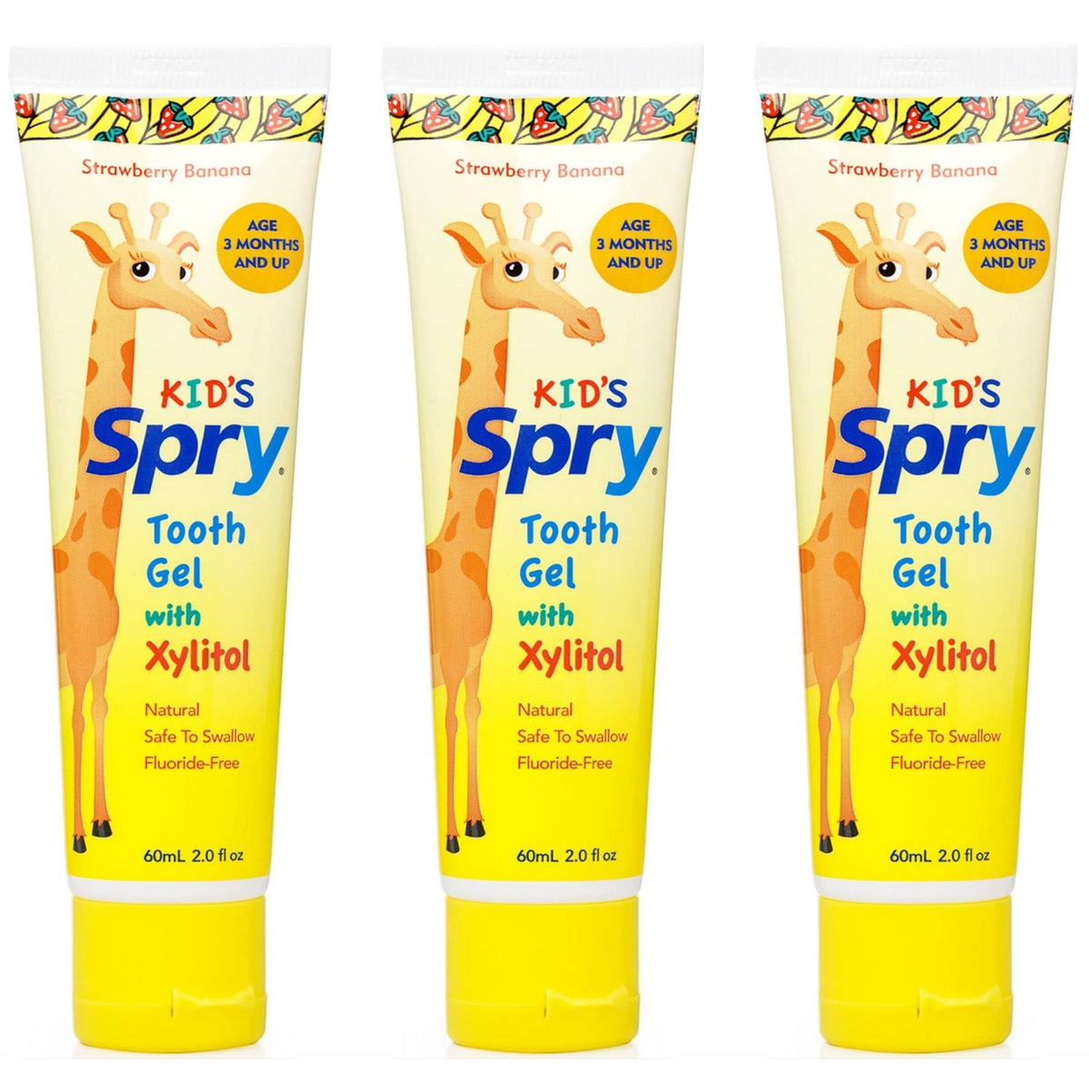 Spry pasta dental xilitol para bebés, segura para dientes en desarrollo