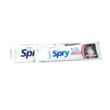 Spry pasta de dientes para entrenamiento de cepillado en niños.