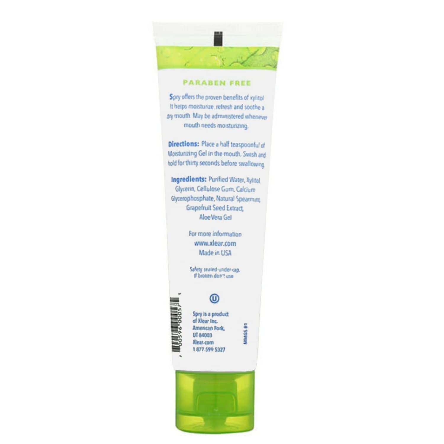 Spry gel alivio sequedad bucal, textura sedosa para alivio duradero.