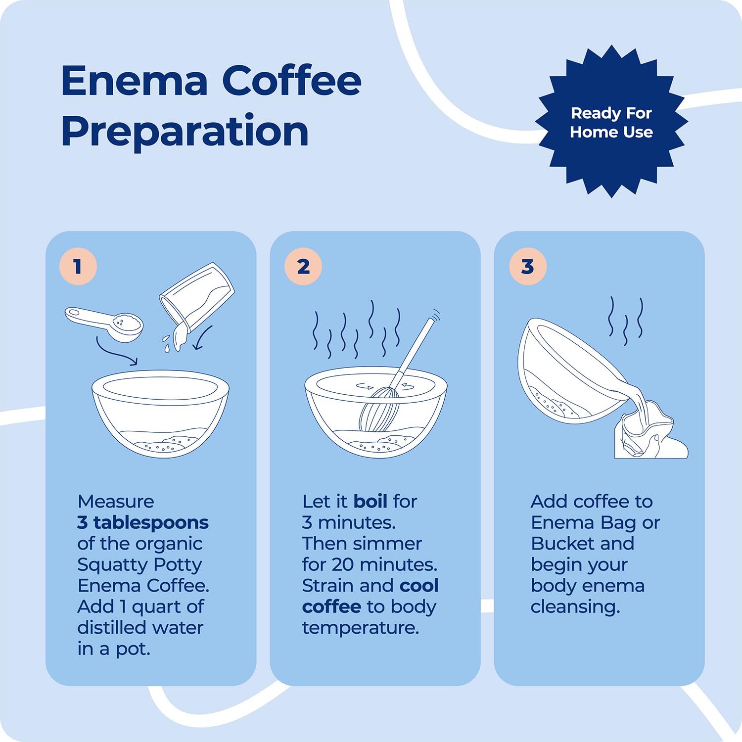 Squatty Potty Enema Coffee – orgánico USDA, origen Perú