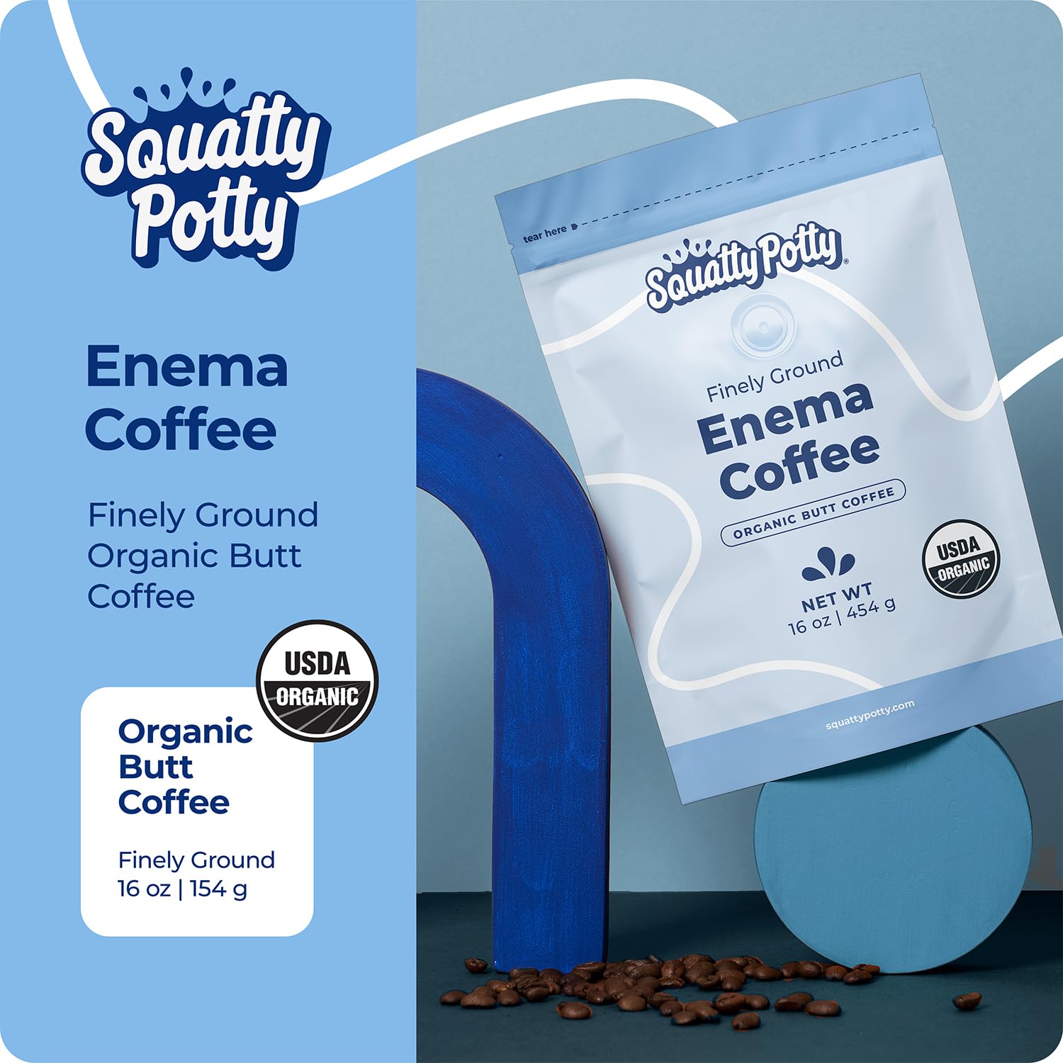 Squatty Potty Enema Coffee – tostado 419 grados con aroma suave