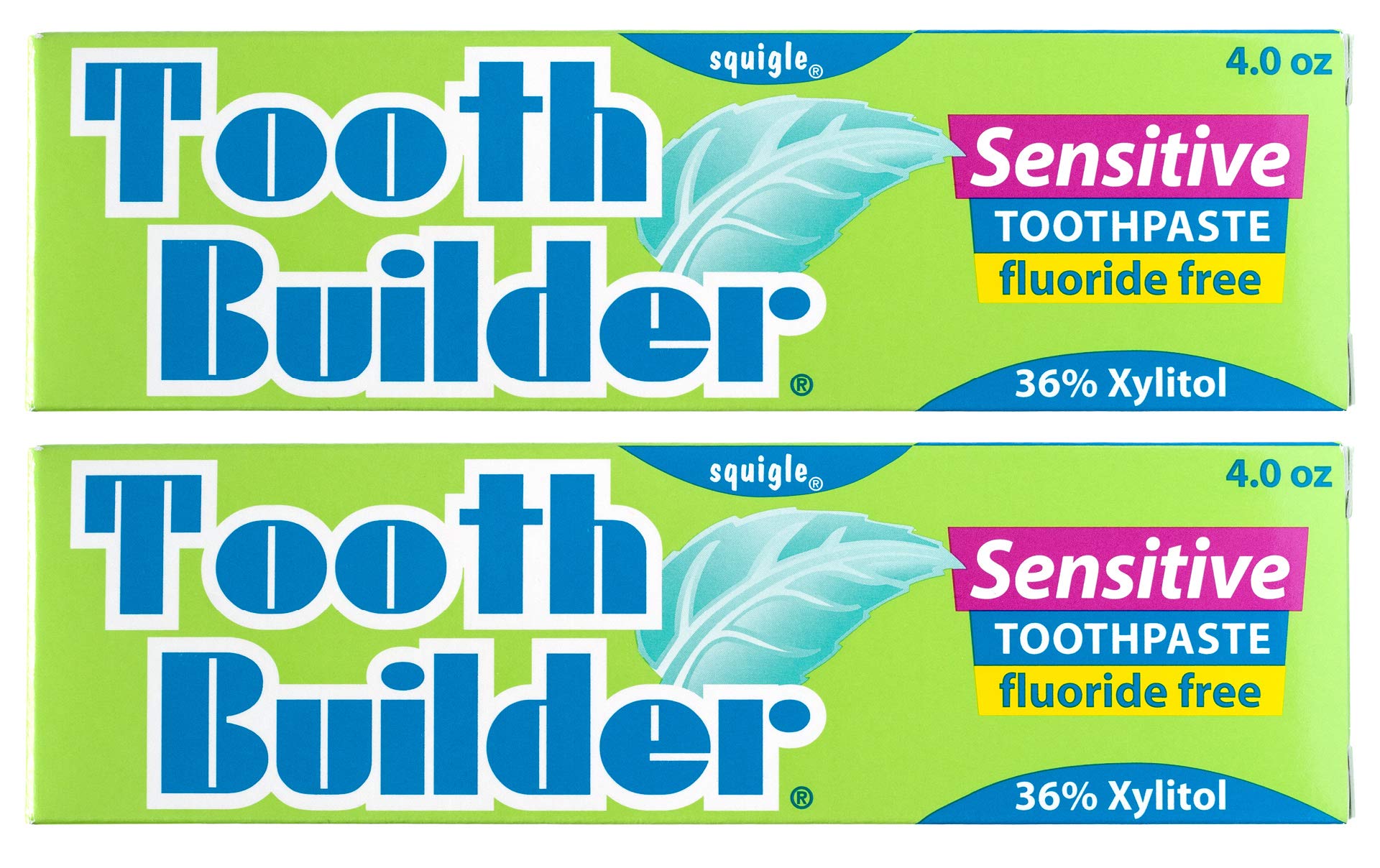 Squigle Tooth Builder: pasta sin fluor y sin SLS, ideal para uso diario.