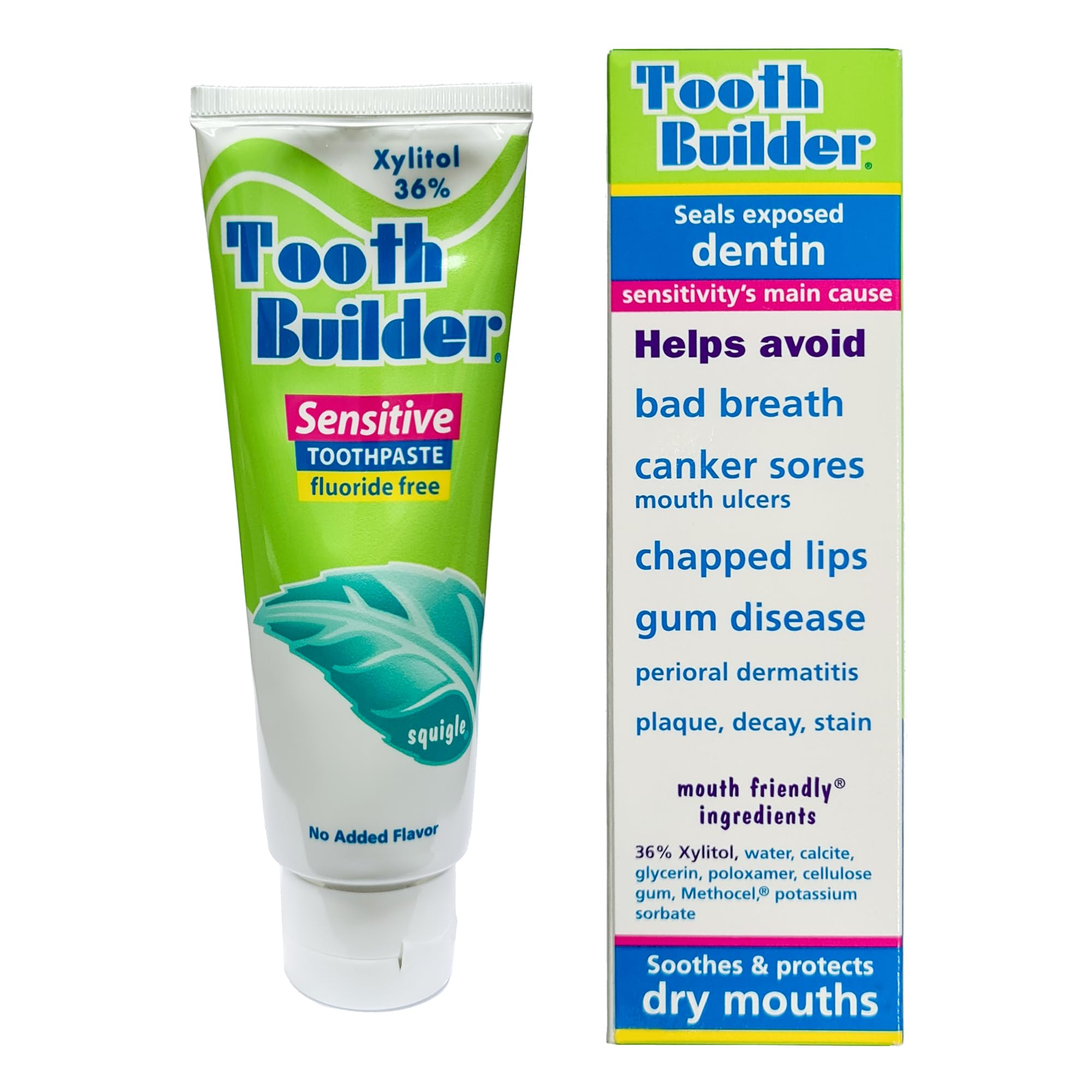 Squigle Tooth Builder: sensación de frescura duradera tras cada cepillado.