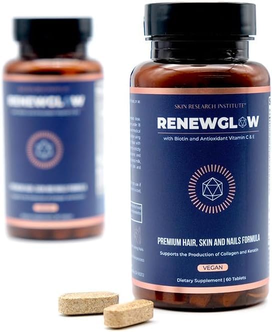 SRILabs Renewglow gotu-kola, extracto botánico para piel y cabello saludables.