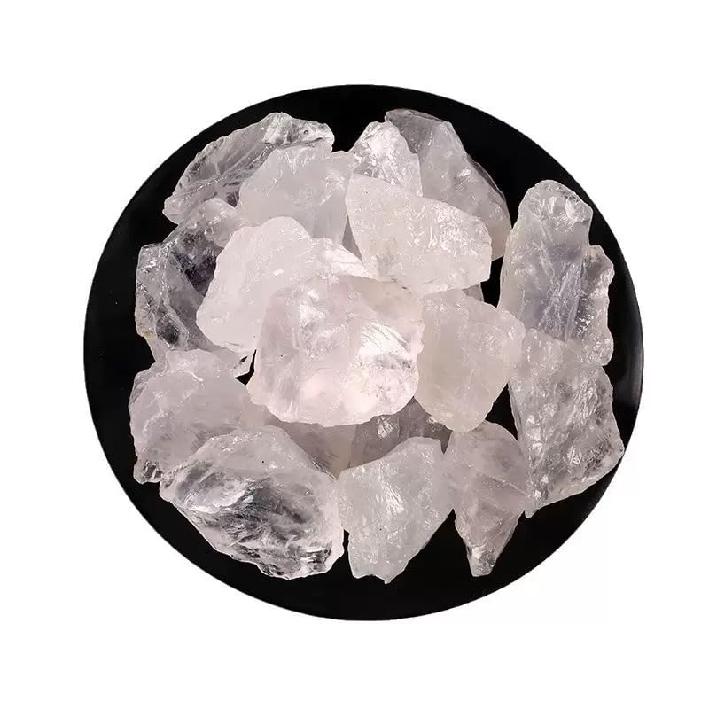 SSAKUGGI cuarzo crudo transparente, enfoque 1 pulgada, ideal para meditaciones y decoración.