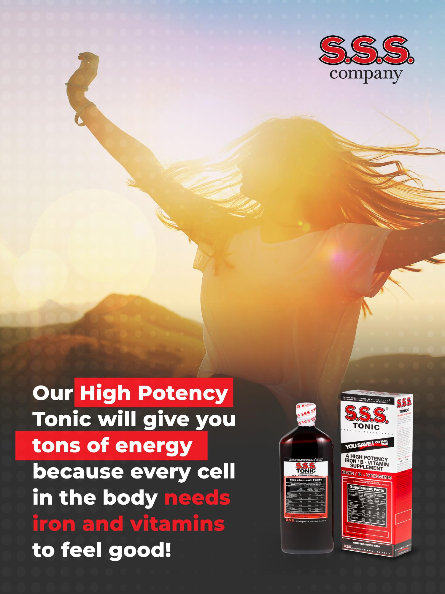S.S.S. Tonic para hombres y mujeres compatibles en rutina.