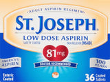 St. Joseph Aspirina, tabletas masticables de sabor naranja para uso diario.