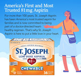 Tres frascos de St. Joseph aspirina masticable naranja para planificación.
