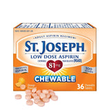 Formato masticable 81 mg de St. Joseph para uso continuo.