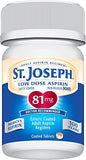 St. Joseph Aspirina con revestimiento enterico para menor irritación estomacal.