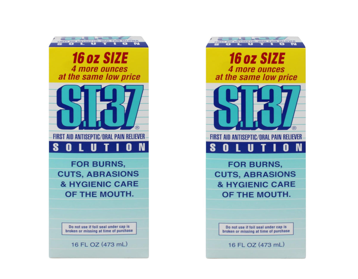 ST 37 Solución Antiséptica: dos botellas de 16 oz para uso externo.