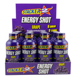 Stacker 2 Energy Shot uva: botella de 2 oz para energía rápida sin calorías