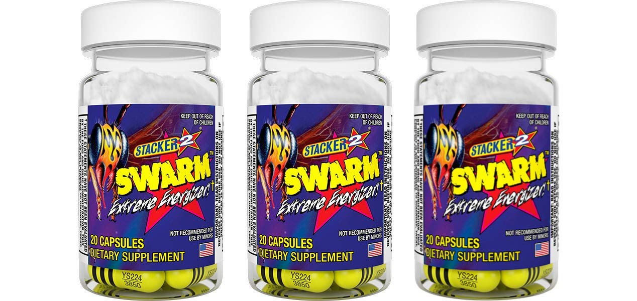STACKER 2 Swarm Extreme Energizer: paquete de 3 botellas para energía diaria