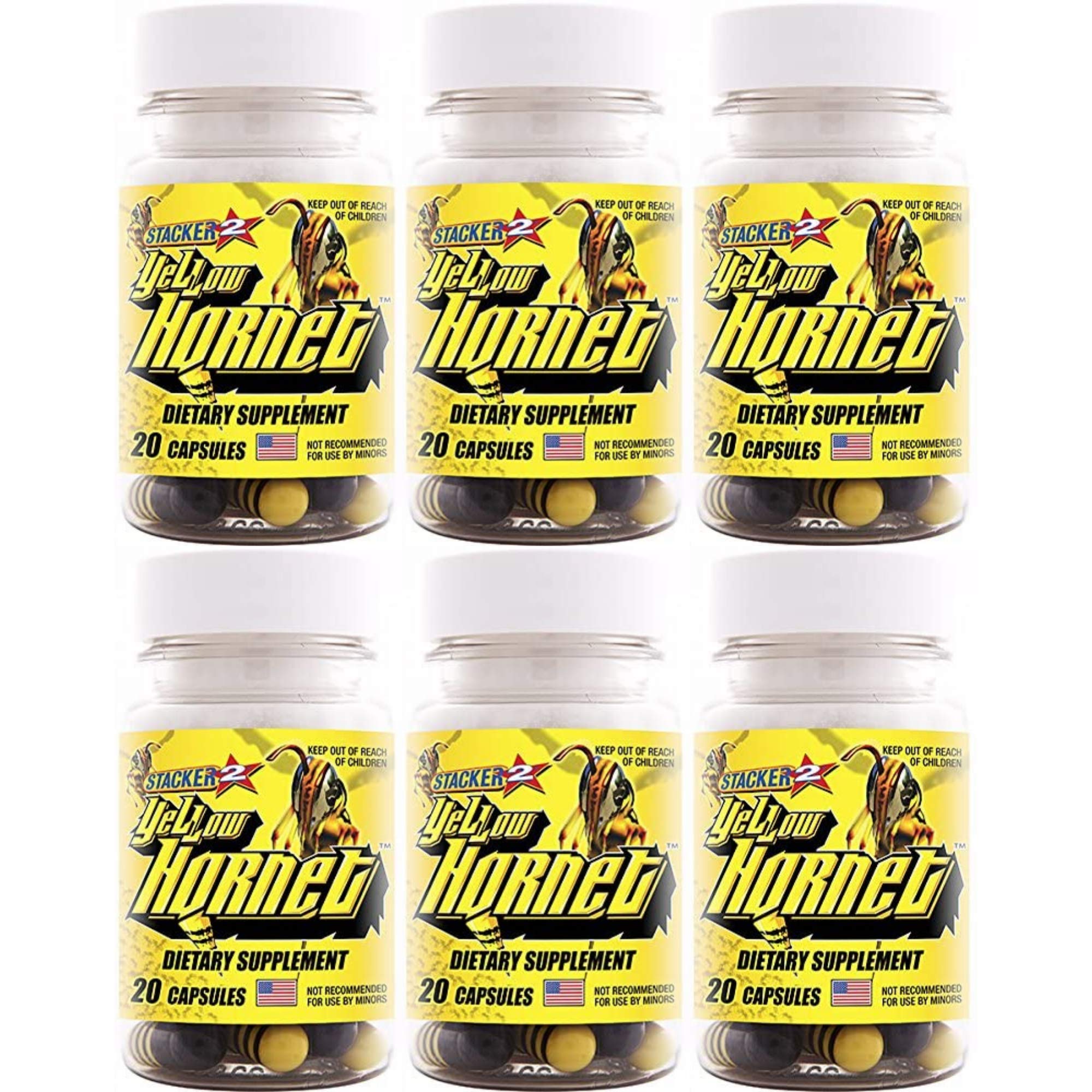 Yellow Hornet de STACKER 2, botella con cierre seguro para energía diaria