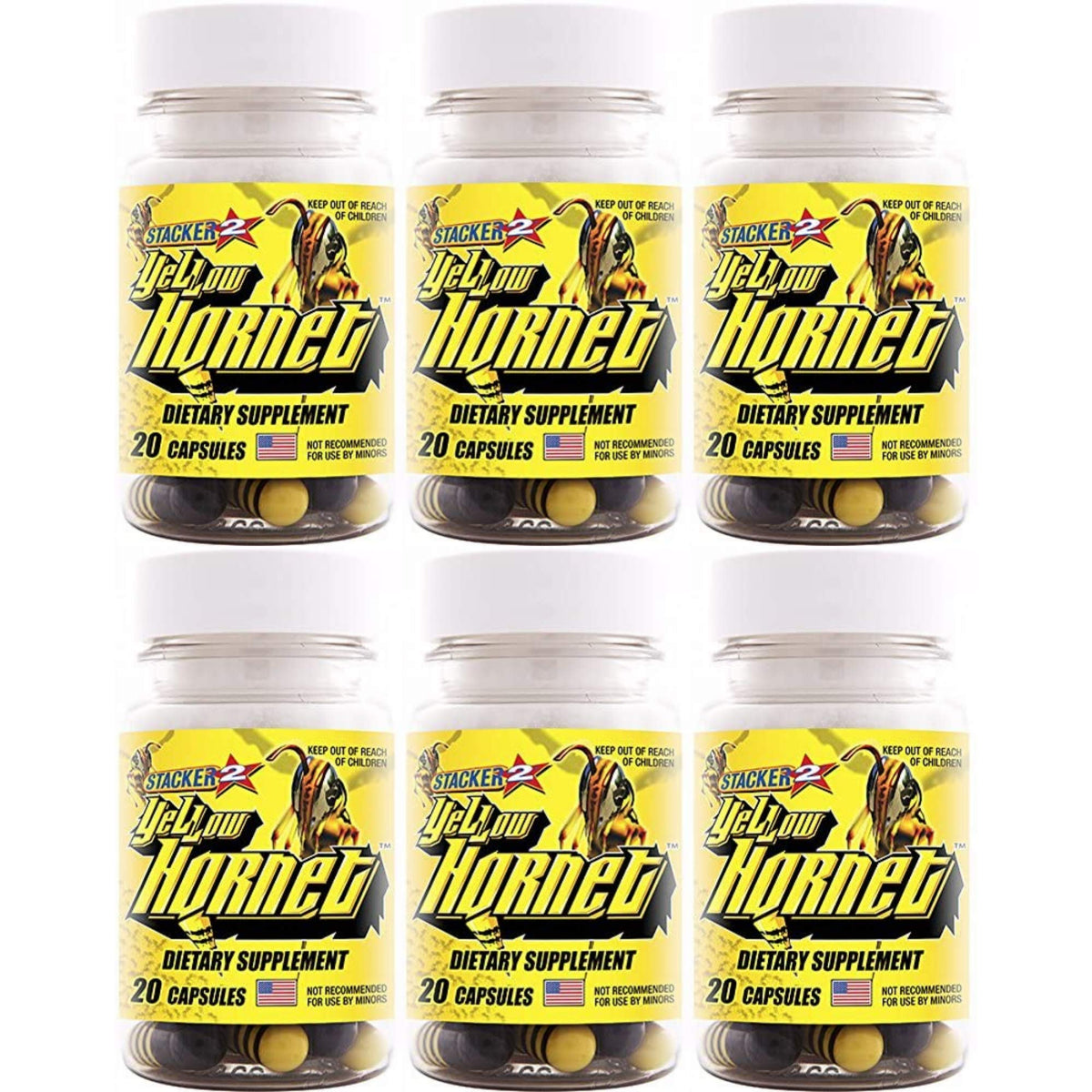 Yellow Hornet de STACKER 2, botella con cierre seguro para energía diaria