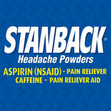 Stanback polvo dolor cabeza: dosis individuales para uso práctico