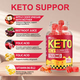 Etiqueta frontal de las gomitas Keto ACV: información clara para keto