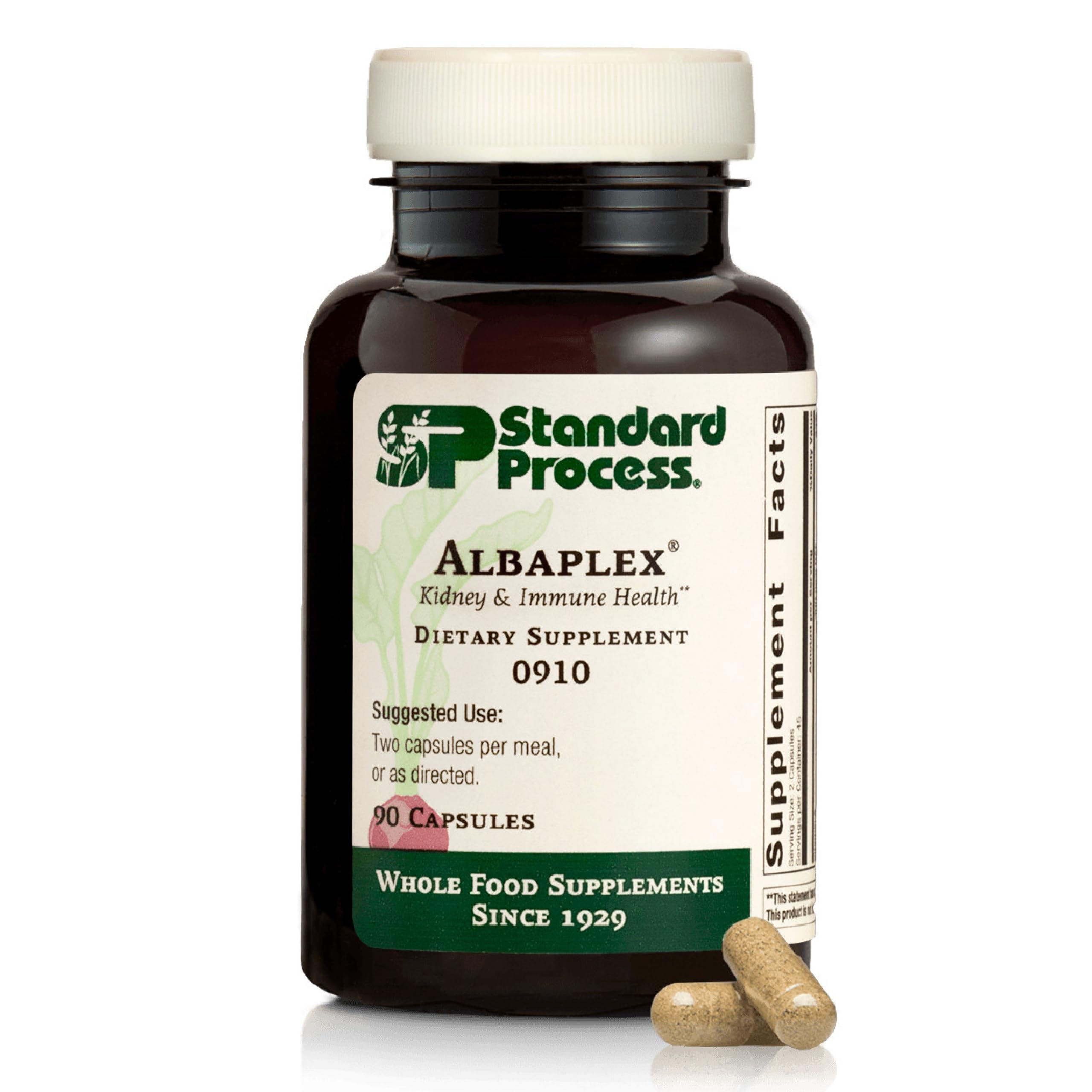 Albaplex de Standard Process, enfoque hígado e inmune, apoyo diario para bienestar.