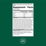 Albaplex con vitaminas clave, énfasis en antioxidantes para energía diaria.