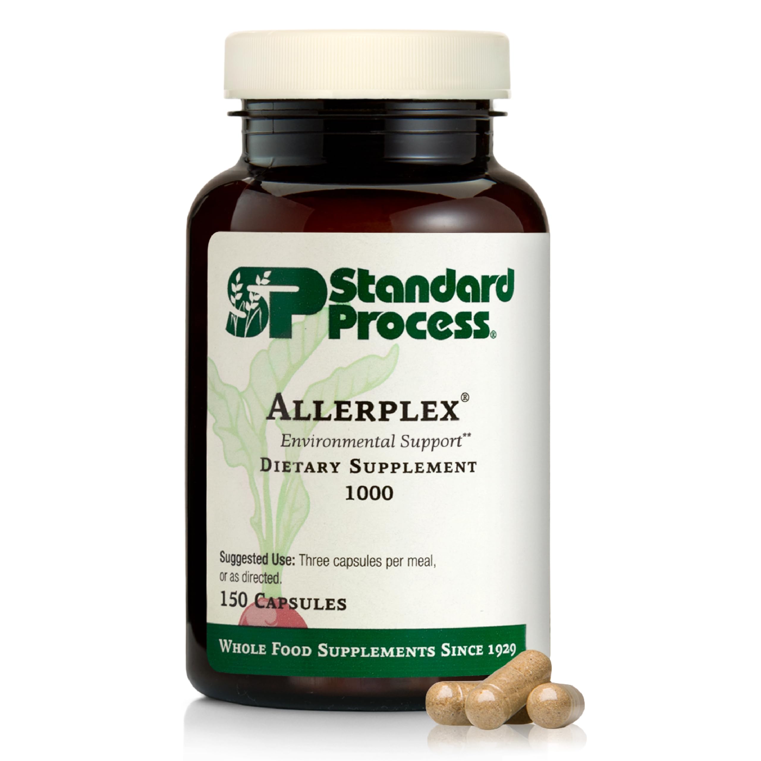 Allerplex de Standard Process: cápsulas para apoyar membranas mucosas.