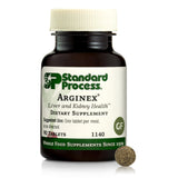 Standard Process Arginex: botella frontal para apoyar funciones naturales del hígado y riñones.