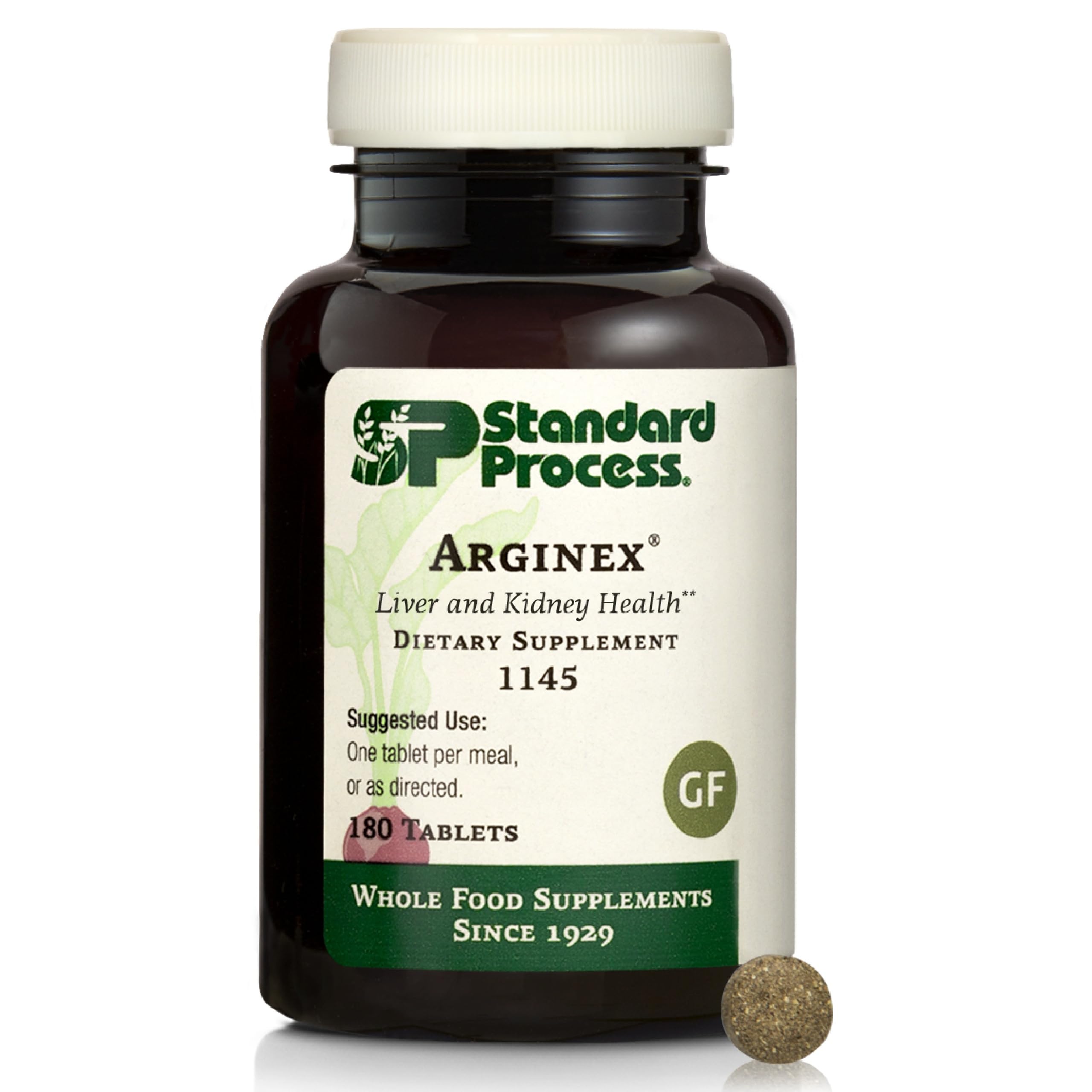 Standard Process Arginex tabletas — apoyo a funciones normales del hígado y riñones.